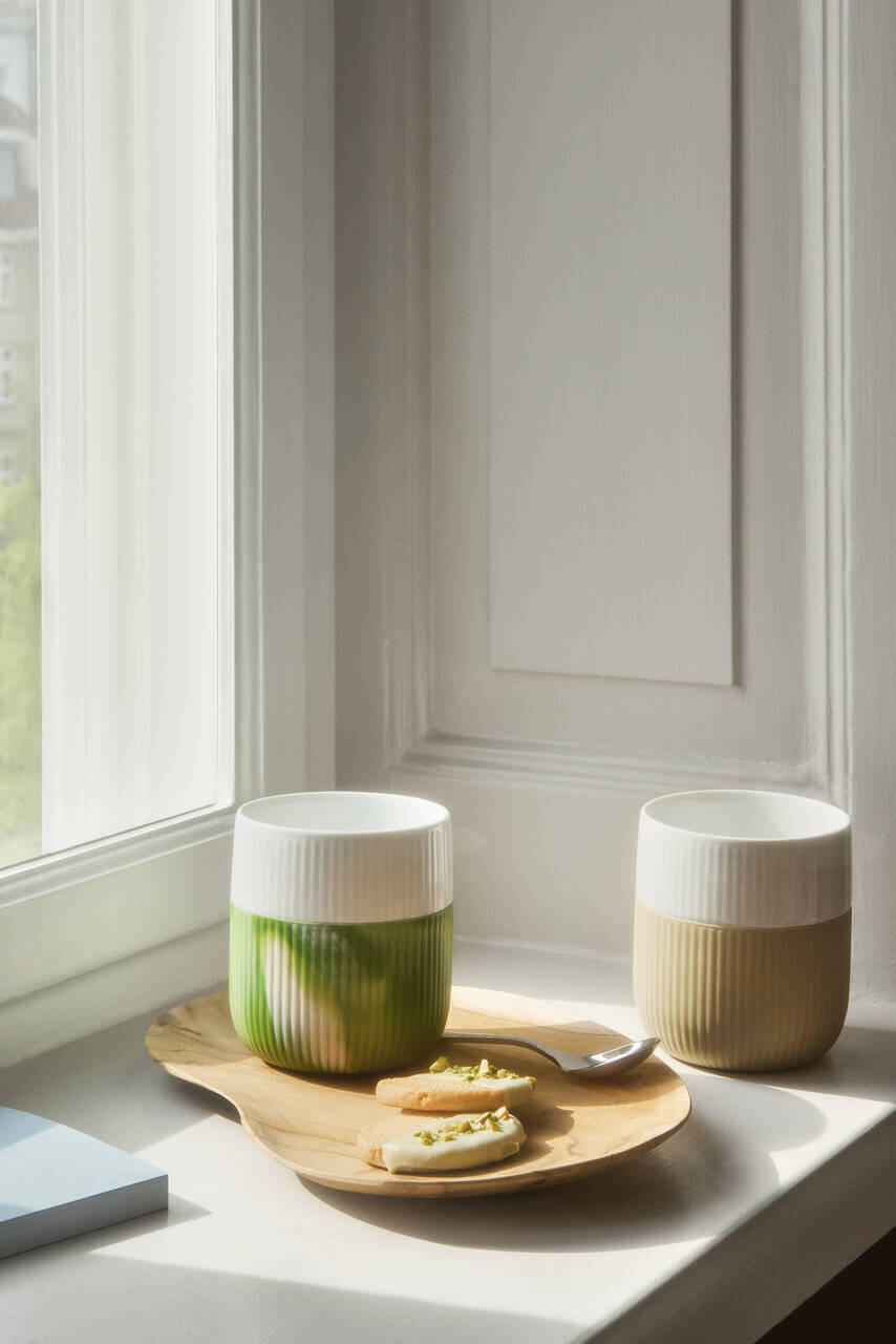 Riflet Contrast krus, sand - 35 cl